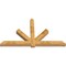 Ekena Millwork Kennewick Rough Sawn Timber Gable Bracket, Western Red Cedar, 96"W x 56"H x 6"D x 6"F, 14/12 Pitch GBW096X56X0606KEN00RWR - alternate 4